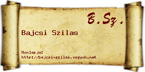 Bajcsi Szilas névjegykártya